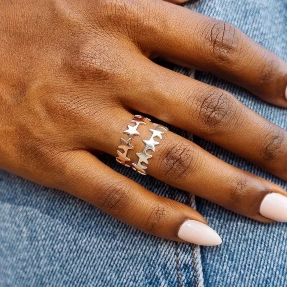❄️ Pura Vida | Seeing Stars Band Ring Silver or Rose Gold Various Sizes